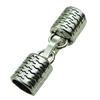 Clasps. Fashion Zinc Alloy Jewelry Findings. 11x35mm. Hole:8mm. Sold by Bag
