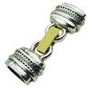 Clasps. Fashion Zinc Alloy Jewelry Findings. 17x43mm. Hole:10x6.5mm. Sold by PC
