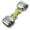 Clasps. Fashion Zinc Alloy Jewelry Findings. 17x43mm. Hole:10x6.5mm. Sold by PC