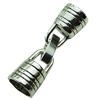 Clasps. Fashion Zinc Alloy Jewelry Findings. 8x29mm. Hole:7mm. Sold by Bag