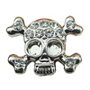 Crystal Zinc alloy Beads, Fashion jewelry findings, Many colors for choice, Skeleton 15x20mm, Sold By PC
