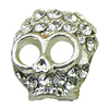Crystal Zinc alloy Beads, Fashion jewelry findings, Many colors for choice, Skeleton 13x15mm, Sold By PC
