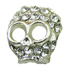 Crystal Zinc alloy Beads, Fashion jewelry findings, Many colors for choice, Skeleton 13x15mm, Sold By PC