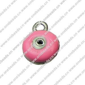 Zinc Alloy Enamel Pendant, Fashion jewelry findings, Many colors for choice, Eye 6x9mm, Sold by PC