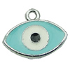 Zinc Alloy Enamel Pendant, Fashion jewelry findings, Many colors for choice, Eye 13x10mm, Sold by PC