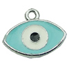 Zinc Alloy Enamel Pendant, Fashion jewelry findings, Many colors for choice, Eye 13x10mm, Sold by PC
