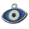 Zinc Alloy Enamel Pendant, Fashion jewelry findings, Many colors for choice, Eye 13x10mm, Sold by PC

