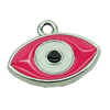 Zinc Alloy Enamel Pendant, Fashion jewelry findings, Many colors for choice, Eye 13x10mm, Sold by PC