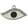 Crystal Zinc alloy Pendant, Fashion jewelry findings, Many colors for choice, Eye 20x33mm, Sold By PC
