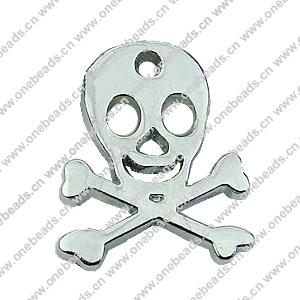 Zinc alloy Pendant, Fashion jewelry findings, Many colors for choice, Skeleton 15x18mm, Sold By PC