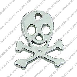 Zinc alloy Pendant, Fashion jewelry findings, Many colors for choice, Skeleton 20x29mm, Sold By PC