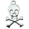Zinc alloy Pendant, Fashion jewelry findings, Many colors for choice, Skeleton 14x23mm, Sold By PC
