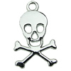 Zinc alloy Pendant, Fashion jewelry findings, Many colors for choice, Skeleton 14x23mm, Sold By PC