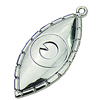 Zinc alloy Pendant, Fashion jewelry findings, Many colors for choice, Eye 12x28mm, Sold By PC
