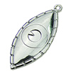 Zinc alloy Pendant, Fashion jewelry findings, Many colors for choice, Eye 12x28mm, Sold By PC