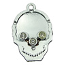 Crystal Zinc alloy Pendant, Fashion jewelry findings, Many colors for choice, Skeleton 21x33mm, Sold By PC
