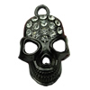 Crystal Zinc alloy Pendant, Fashion jewelry findings, Many colors for choice, Skeleton 19x30mm, Sold By PC