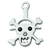 Crystal Zinc alloy Pendant, Fashion jewelry findings, Many colors for choice, Skeleton 16x24mm, Sold By PC
