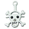 Crystal Zinc alloy Pendant, Fashion jewelry findings, Many colors for choice, Skeleton 16x24mm, Sold By PC