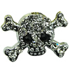 Crystal Zinc alloy Beads, Fashion jewelry findings, Many colors for choice, Skeleton 13x17mm, Sold By PC
