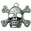 Crystal Zinc alloy Pendant, Fashion jewelry findings, Many colors for choice, Skeleton 23x25mm, Sold By PC
