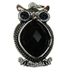 Crystal Zinc alloy Pendant, Fashion jewelry findings, Many colors for choice, animal 31x18mm, Sold By PC
