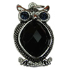 Crystal Zinc alloy Pendant, Fashion jewelry findings, Many colors for choice, animal 31x18mm, Sold By PC