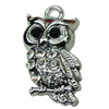 Crystal Zinc alloy Pendant, Fashion jewelry findings, Many colors for choice, animal 24x14mm, Sold By PC
