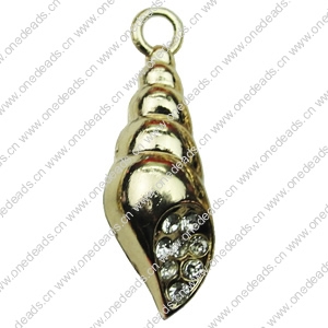 Crystal Zinc alloy Pendant, Fashion jewelry findings, Many colors for choice, 10x30mm, Sold By PC