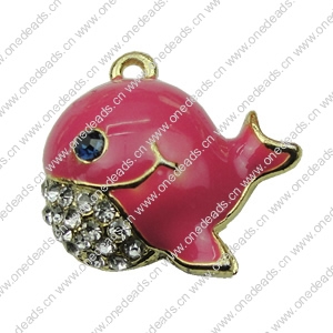 Crystal Zinc alloy Pendant, Fashion jewelry findings, Many colors for choice, 19x20mm, Sold By PC
