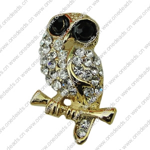 Crystal Zinc alloy Pendant, Fashion jewelry findings, Many colors for choice, animal 11x25mm, Sold By PC
