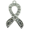 Crystal Zinc alloy Pendant, Fashion jewelry findings, Many colors for choice, 19x34mm, Sold By PC
 