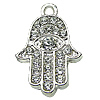 Crystal Zinc alloy Pendant, Fashion jewelry findings, Many colors for choice, hands 12x18mm, Sold By PC
