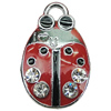 Crystal Zinc alloy Pendant, Fashion jewelry findings, Many colors for choice,animal 14x23mm, Sold By PC
