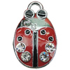 Crystal Zinc alloy Pendant, Fashion jewelry findings, Many colors for choice,animal 14x23mm, Sold By PC