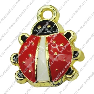 Zinc Alloy Enamel Pendant. Fashion Jewelry Findings.13x15mm. Sold by PC