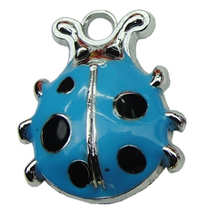 Zinc Alloy Enamel Pendant. Fashion Jewelry Findings. 16x21mm. Sold by PC