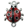 Zinc Alloy Enamel Connector, Fashion jewelry findings, Many colors for choice, Animal 19x24mm, Sold by PC