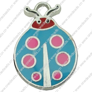 Zinc Alloy Enamel Pendant. Fashion Jewelry Findings. 16x23mm. Sold by PC