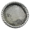 Zinc Alloy Brooch Settings, inner dia:20.1mm, Sold by PC