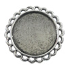 Zinc Alloy Brooch Settings, inner dia:20.5mm, Sold by PC

