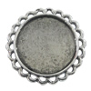 Zinc Alloy Brooch Settings, inner dia:20.5mm, Sold by PC