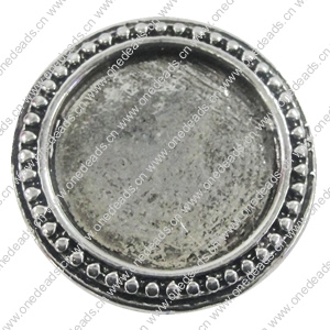 Zinc Alloy Brooch Settings, inner dia:20mm, Sold by PC