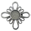 Zinc Alloy Brooch Settings, inner dia:10.1mm, Sold by PC
