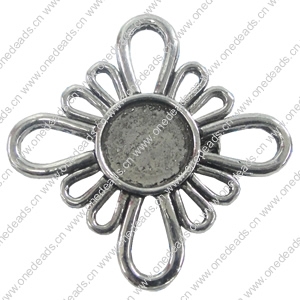 Zinc Alloy Brooch Settings, inner dia:10.1mm, Sold by PC
