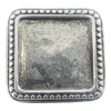 Zinc Alloy Brooch Settings, inner dia:20x20.5mm, Sold by PC
