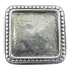 Zinc Alloy Brooch Settings, inner dia:20x20.5mm, Sold by PC