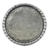 Zinc Alloy Brooch Settings, inner dia:26.5mm, Sold by PC
