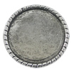 Zinc Alloy Brooch Settings, inner dia:26.5mm, Sold by PC