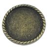 Zinc Alloy Brooch Settings, inner dia:19.2mm, Sold by PC
